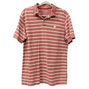 Banana Republic Factory Feeder Striped Polo Red Bandana Size‎ Large 100% Cotton
